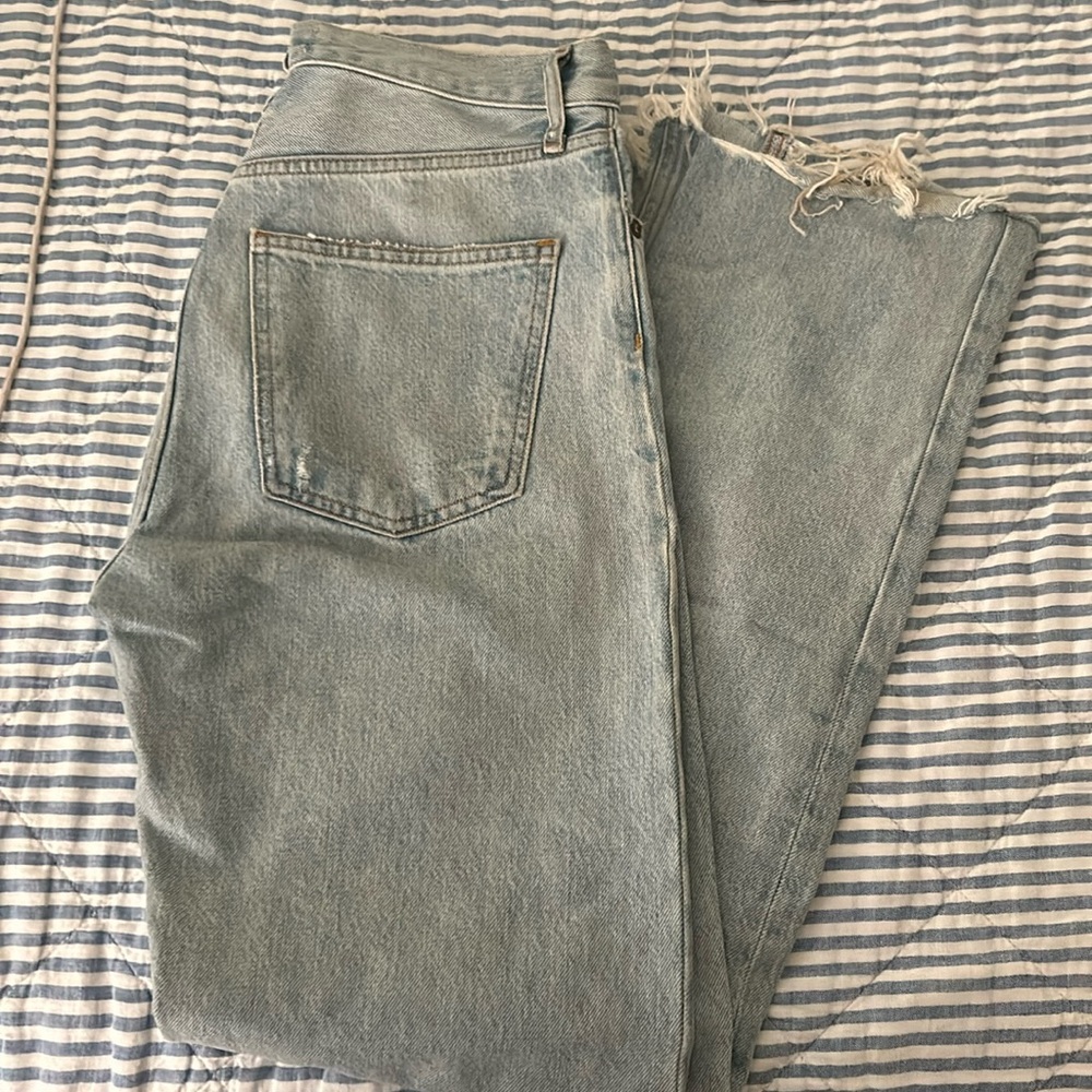 AGOLDE Light wash straight jeans